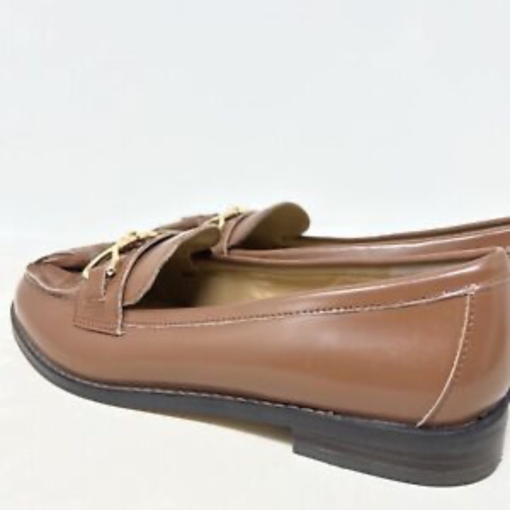 Talbots LAURA TASSELED LEATHER LOAFERS Brown Size 7 - Picture 7 of 11